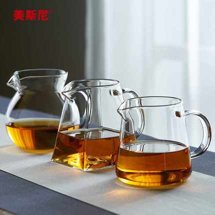 美斯尼公道杯玻璃高档加厚茶海单个功夫茶具分茶器茶漏一体过滤网