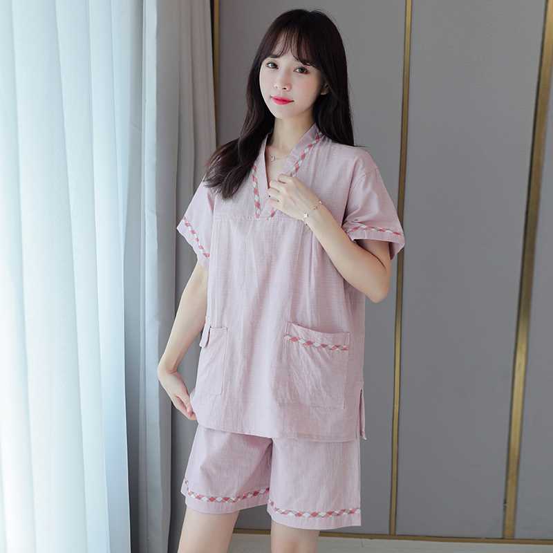 2024新款汗蒸服女纯棉高档桑拿服按摩大码洗浴中心洗澡衣服浴服男