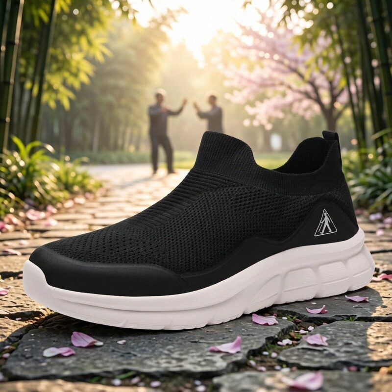 正牌足力健老人鞋2026年春季新款一脚蹬健步爸爸妈妈鞋休闲运动鞋