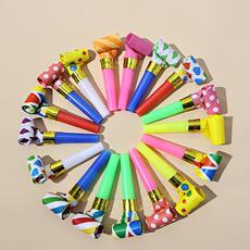 свисток 哨子儿童玩具生日吹卷吹龙口哨吹吹卷吹哨吹气喇叭吹婴幼儿吐舌头 Hevanio