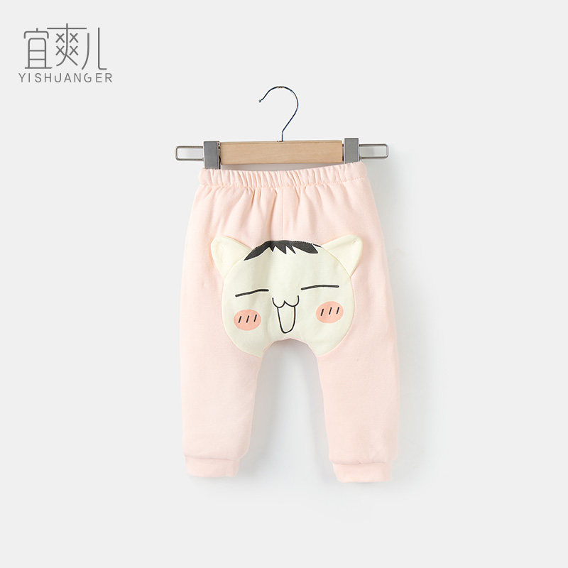 宜爽儿秋冬装儿童装加厚加绒裤宝宝婴儿童外穿大pp保暖棉裤子