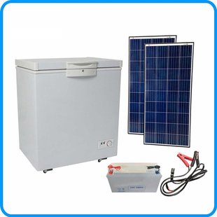 220L 家用 太阳能冰柜 350L直流 24太阳能冰柜冷柜 大容量 12V