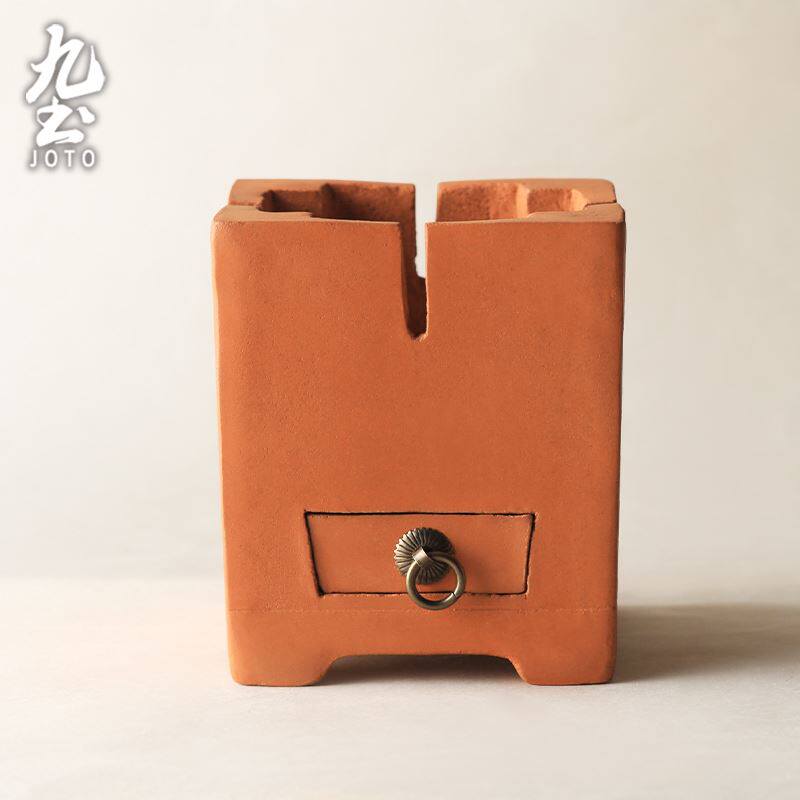 九土中式围炉煮茶烤茶炉炭炉炭火煮茶器煮茶道零配禅意陶瓷茶具