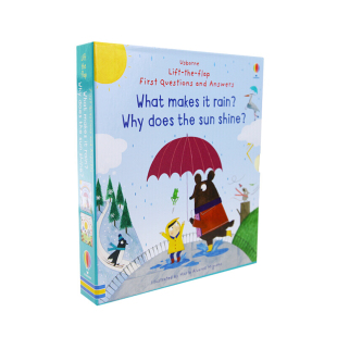 Questions 是什么让它下雨&为什么阳光灿烂 Shine rain&Why Usborne First Does AnswersWhat and Sun 进口英文原版 makes the