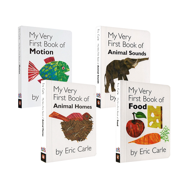进口英文原版 My Very First Book 4-book boxed set 我的第一本书4本盒装 ERIC CARLE 艾瑞卡尔 现货图片