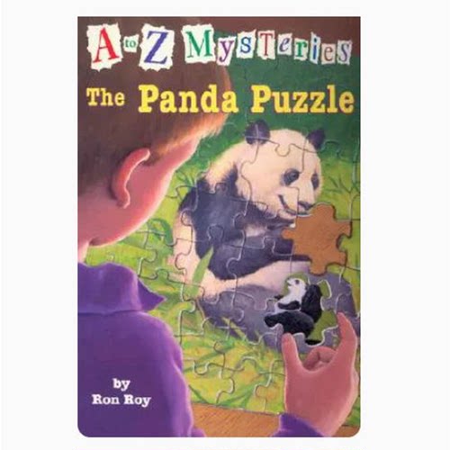 进口英文原版  儿童文学 A to Z Mysteries16: The Panda Puzzle Ron Roy  字母之谜16：熊猫拼图 现货