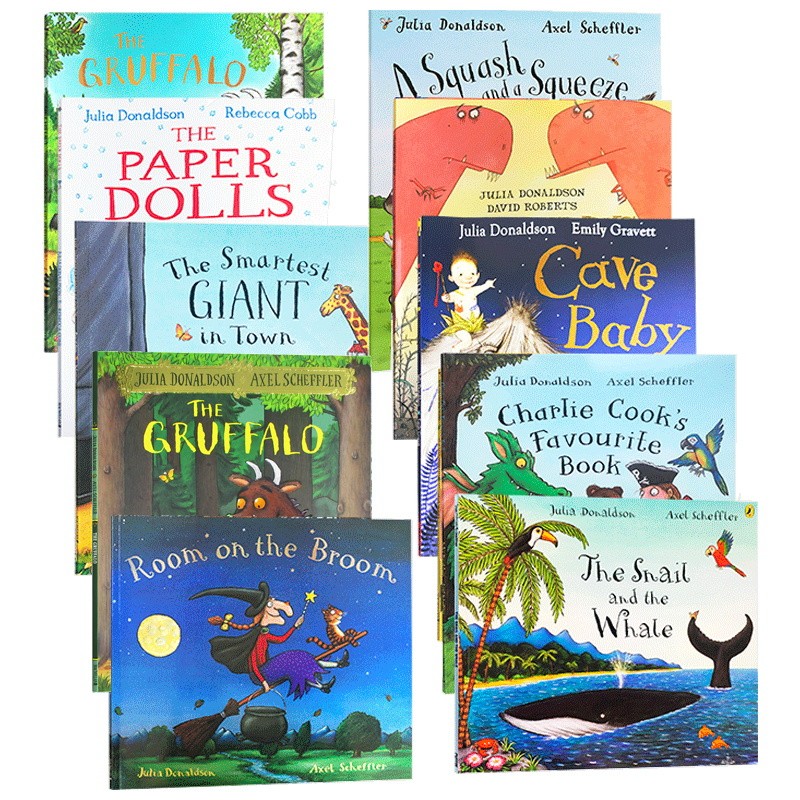 进口英文原版  Julia Donaldson 10-Picture Book Collection 茱莉亚·唐纳森精选故事书（全10册）儿童英语启蒙故事 现货