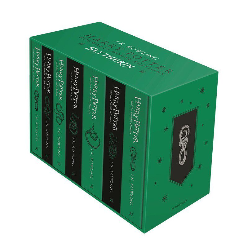 进口英文原版 Harry Potter Slytherin House Paperback 斯莱特林学院版平装 哈利波特1-7册套装 JK 罗琳 JK Rowling 现货