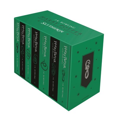 进口英文原版 Harry Potter Slytherin House Paperback 斯莱特林学院版平装 哈利波特1-7册套装 JK 罗琳 JK Rowling 现货