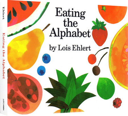 进口英文原版绘本 认识水果蔬菜字母 Eating the Alphabet 吃掉字母 纸板书 廖彩杏书单 Lois Ehlert 现货