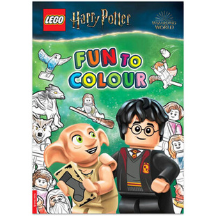 进口英文原版 LEGO Harry Potter Fun to Colour (Dobby Edition) 乐高 哈利波特 多比版 色彩的乐趣涂色书 儿童互动游戏书周边
