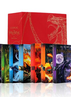 进口英文原版 哈利波特 原版小说书籍  豪华版 全集全套 Harry potter box set 1-7 精装收藏版 JK罗琳 现货