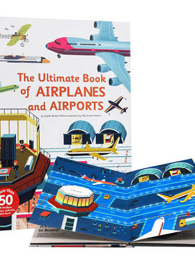 进口英文原版 飞机机场 Ultimate Book of Airplanes and Airports 趣味科普立体翻翻书 操作书 现货