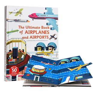 进口英文原版 飞机机场 Ultimate Book of Airplanes and Airports 趣味科普立体翻翻书 操作书 现货