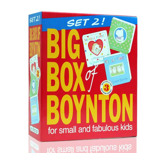 进口英文原版 Sandra Boynton 桑德拉博因顿纸板3册盒装 Snuggle Puppy Belly Button Book Tickle Time  趣味游戏书撕不烂  现货