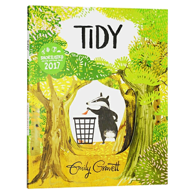 进口英文原版 Tidy 爱整洁的皮皮 环保题材图画书 入围格林威奖大奖 作家 Emily Gravett 儿童英语启蒙故事绘本 正版现货