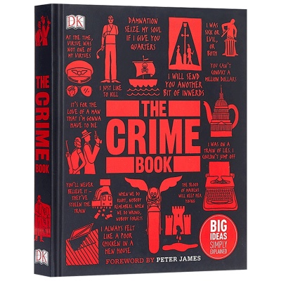 进口英文原版 DK罪案百科 犯罪学百科  The Crime Book 百科全书  真实案例剖析解读犯罪心理 全彩精装 现货