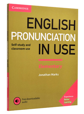 进口英文原版 剑桥英语发音初级 English Pronunciation in Use Elementary 初级字典英文发音自学工具书 现货 海外直订xa