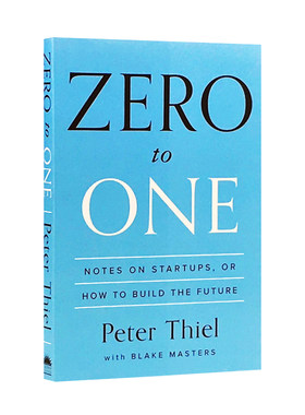 进口英文原版 从0到1  Zero to One 从零到一 Peter Thiel 彼得蒂尔  如何打造未来的创业笔记 创业管理  现货
