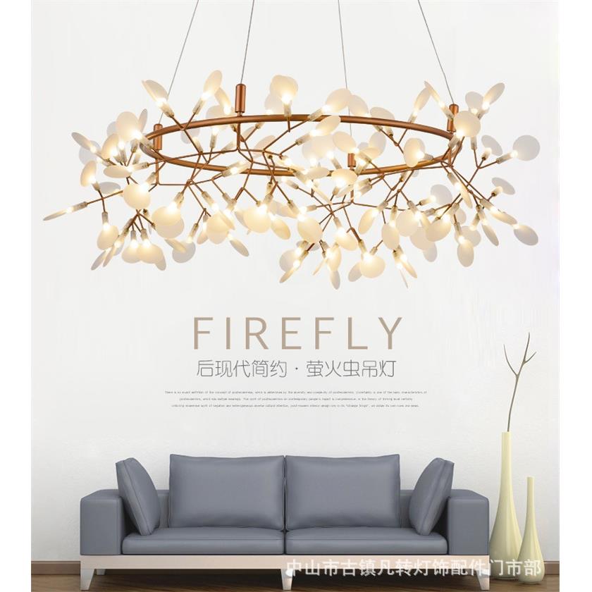 北欧吊灯现代客厅吊灯创意餐厅萤火虫吊灯个性简约设计师卧室灯具