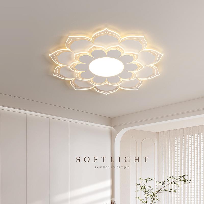 客厅灯大厅主灯2025年新款现代简约奶油风全光谱卧室高级感吸顶灯