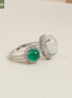 戒指ninina玉髓高级感女