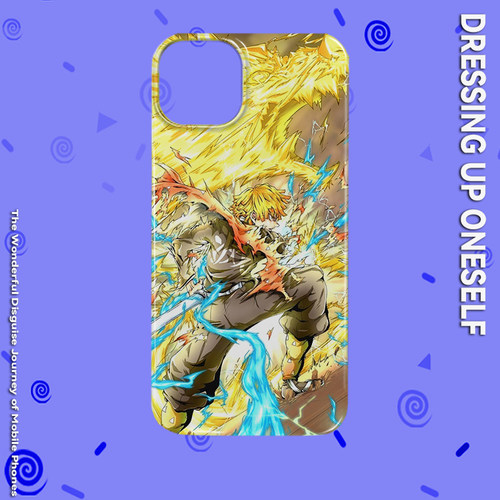 鬼灭之刃我妻善逸超火高颜值苹果17promax1516iPhonexr12X卡通华为p70菲林二合一手机壳磁吸