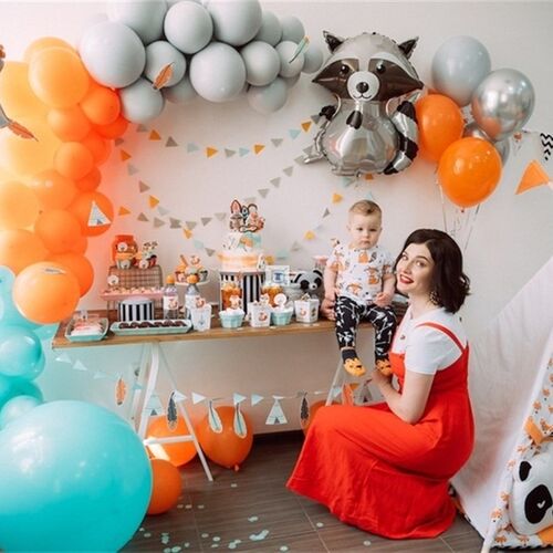 新品Animal Foil Balloons Birthday Woodland ForeSst Theme Par