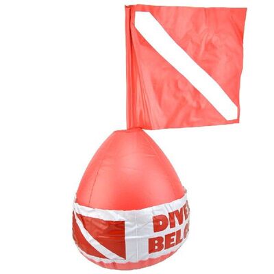 新品Scuba Diving Bnuoy Flag Dive Floating PVC Warning Signal