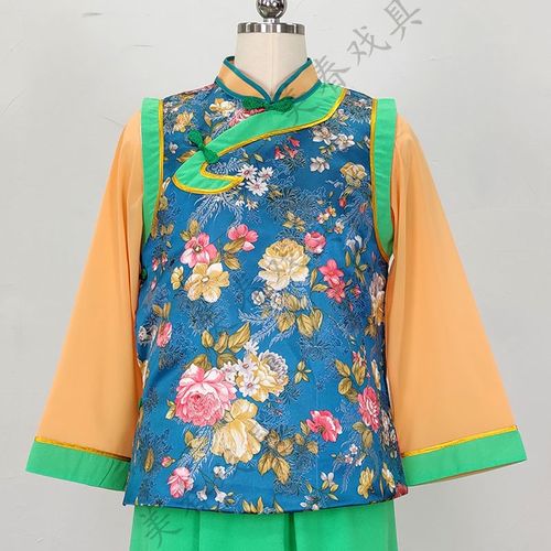 极速新款一缕麻九斤丫头丫环丫鬟小旦村姑越剧戏服黄梅Z戏古装戏