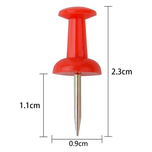 极速超值装600枚/盒12色混装A彩色工字钉图钉按钉大头钉软木板照