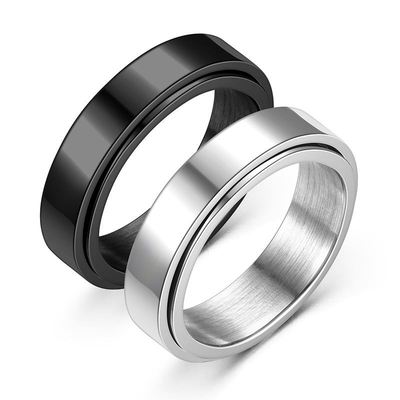 极速Anxiedty Ring Figet Spinner Rings For Women & Men Stainl
