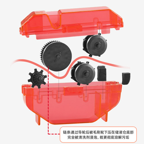 新品自行车洗链器山地公路车链条清洁剂清洗养Q护保养工具套装配