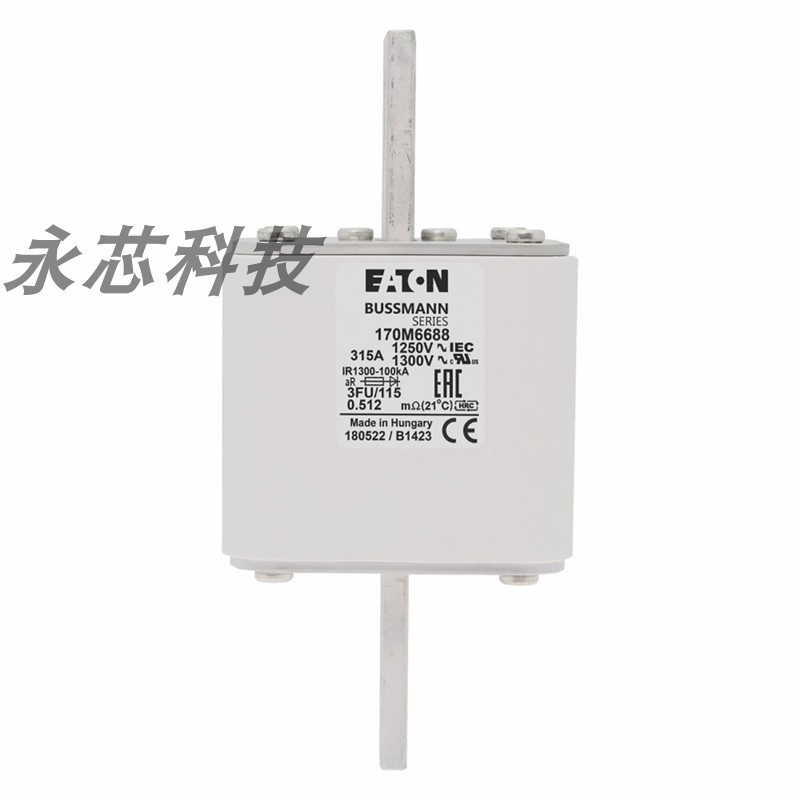 极速17a0M6688 巴斯曼低压陶瓷熔断体保险丝底座熔断丝直流熔断器