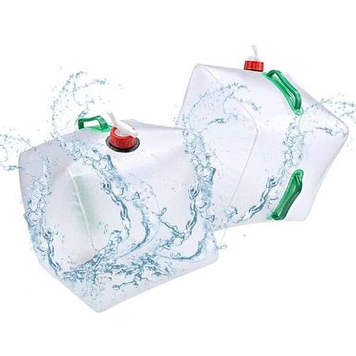 极速2PCS Outdoor Folding Water Bottle LQarge Capacity