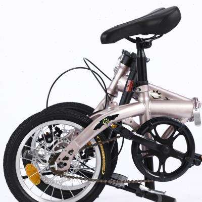 极速日喜14寸折叠变速碟刹成人儿童小G型单车男女式学生超轻便携