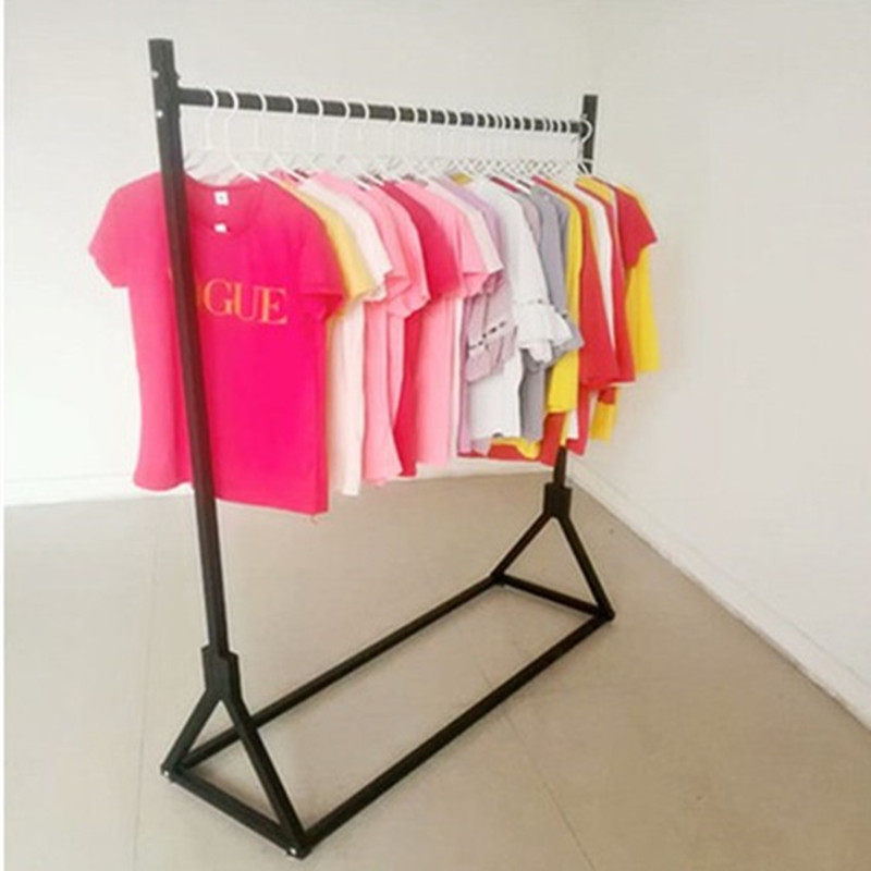 极速欧式铁艺服装架展示架 落地式婚纱陈列架 服装店货Y架侧挂龙