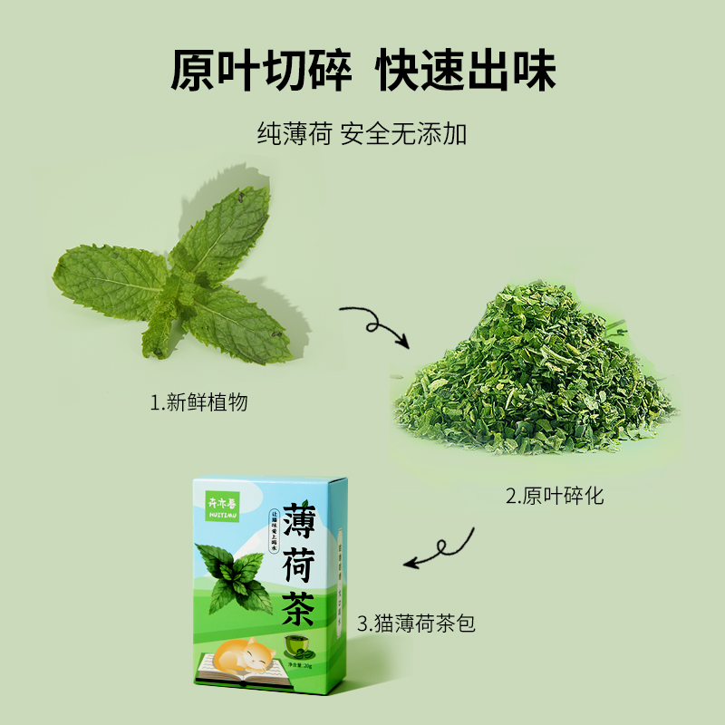 极速猫薄荷茶f包泡水猫咪不爱喝水骗水宠物用品大全天然可食用猫