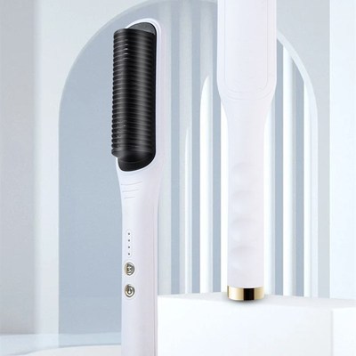 极速跨进卷直两用梳子学生J用迷你直发器负离子