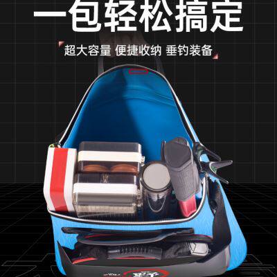 新品鱼具包手提袋多功能鱼笼钓鱼加厚防J水收纳摺叠装鱼袋鱼护可