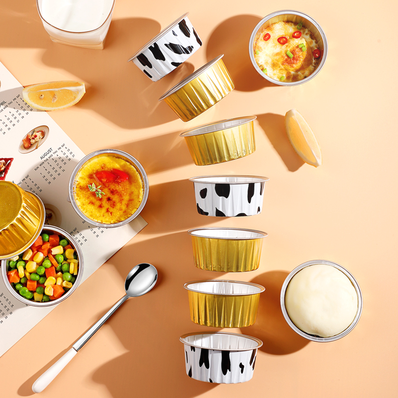 速发空气炸锅专用锡纸盒小号家用食品级烘焙烤箱铝箔盘蛋挞可重复