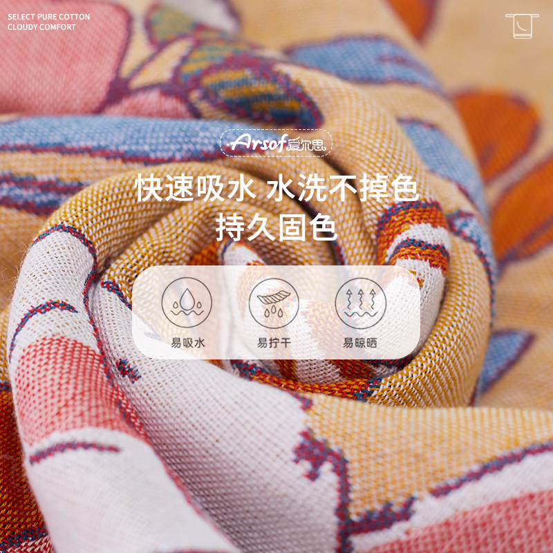极速超大号纯棉纱布浴巾成人x男女家用吸水游泳速干情侣洗澡毛巾