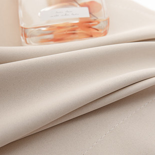 极速奶油色遮光窗帘全遮光卧室成品布挂钩式 客厅2023年轻奢 L新款