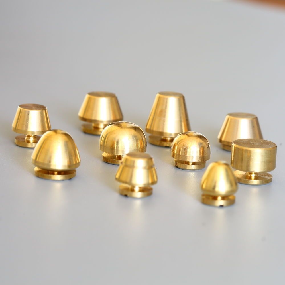 纯黄铜脚钉装饰钉扣包底钉圆弧面水桶手工箱包皮具五金配件多种