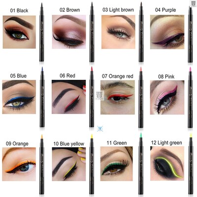 极速Cat Eye hMakeup Waterproof Neon Colorful Liquid Eyeliner