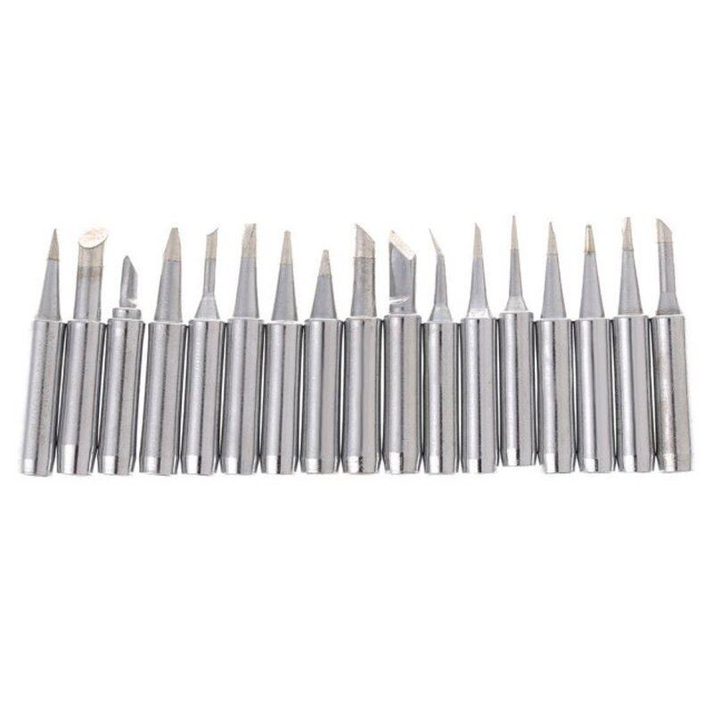 极速17 PCs TIPs kSolder Soldering Iron Rework Station 900M-T - 实物图