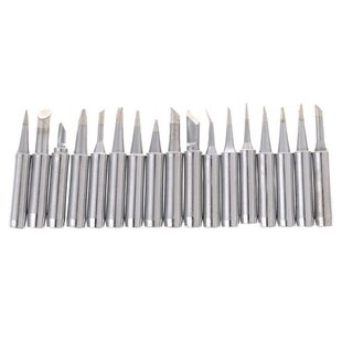 极速17 PCs TIPs kSolder Soldering Iron Rework Station 900M-T