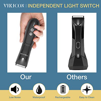 极速VIKICON Groin&Body Trimmer Afor Men  Electric Ball Shave