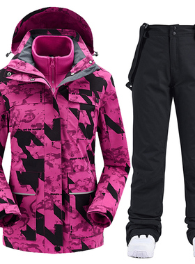 极速Ski Suit Women Winter SkiingC Snowboarding Clothes Thick