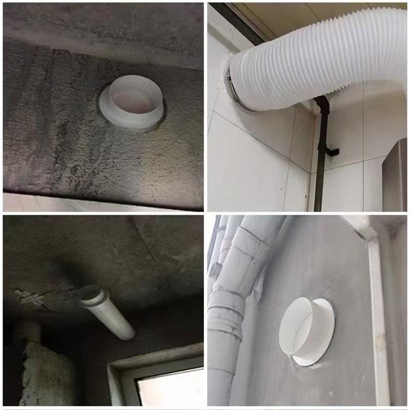 极速pvc管道止回阀化妆室浴霸排气扇风J管厨房烟道防味圆形单向止